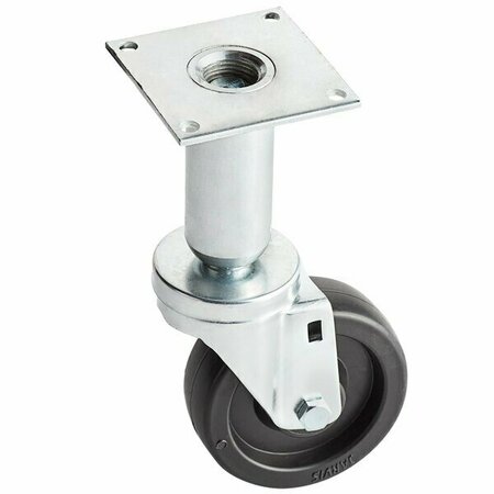 PITCO Equivalent 4in Swivel Adjustable Height Plate Caster for Fryers 190436PITS